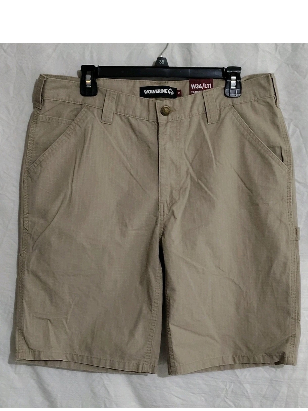 Wolverine Men's Tan Work Shorts Size 34